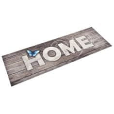 Vidaxl Kuhinjska preproga pralna z napisom Home 60x300 cm