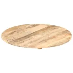 Greatstore Mizna plošča iz trdnega mangovega lesa okrogla 15-16 mm 70 cm