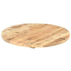 Vidaxl Mizna plošča iz trdnega mangovega lesa okrogla 25-27 mm 70 cm