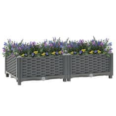 Vidaxl Visoka greda 80x40x23 cm polipropilen
