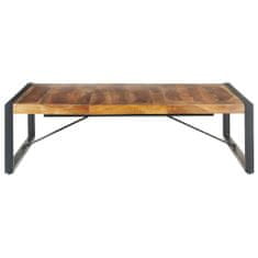 Greatstore Klubska mizica 140x140x40 cm trden les z izgledom palisandra