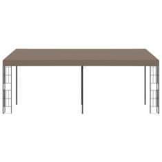 Vidaxl Paviljon za namestitev na steno 6x3 m taupe blago