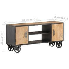 Vidaxl TV omarica 110x30x49 cm trden predelan les