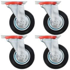 Vidaxl Gibljiva kolesa 4 kosi 100 mm