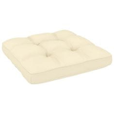 Vidaxl Blazina za kavč iz palet krem 70x70x12 cm