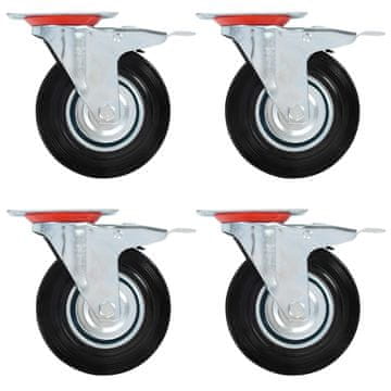 Vidaxl Gibljiva kolesa 32 kosov 125 mm