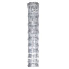 Vidaxl Vrtna ograja pocinkano jeklo 50x1,2 m srebrna