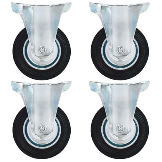 shumee vidaXL Fiksna kolesa 8 kosov 100 mm
