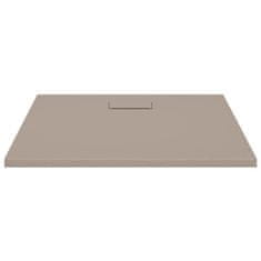 Vidaxl Kad za tuš SMC rjava 90x80 cm