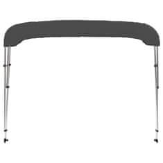 Greatstore Bimini tenda s 3 loki antracitna 183x140x137 cm