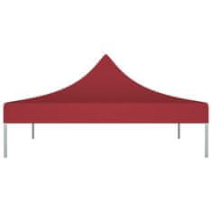 Vidaxl Streha za vrtni šotor 3x3 m bordo 270 g/m2