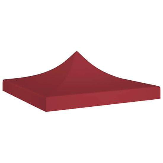 Vidaxl Streha za vrtni šotor 3x3 m bordo 270 g/m2