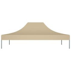 Greatstore Streha za vrtni šotor 4x3 m bež 270 g/m2