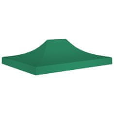 shumee vidaXL Streha za vrtni šotor 4,5x3 m zelena 270 g/m²