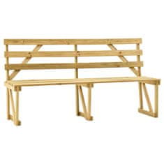Vidaxl Vrtna klop 170 cm impregnirana borovina