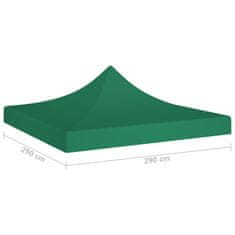 Vidaxl Streha za vrtni šotor 3x3 m zelena 270 g/m2