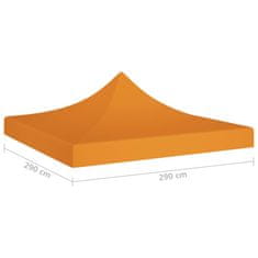 Greatstore Streha za vrtni šotor 3x3 m oranžna 270 g/m2