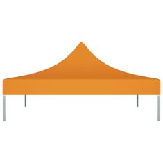 Greatstore Streha za vrtni šotor 3x3 m oranžna 270 g/m2