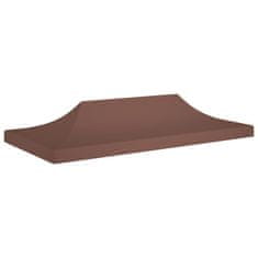 shumee vidaXL Streha za vrtni šotor 6x3 m rjava 270 g/m²