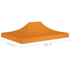Vidaxl Streha za vrtni šotor 4x3 m oranžna 270 g/m2