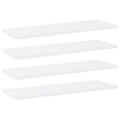 Vidaxl Dodatne police za omaro 4 kosi bele 60x20x1,5 cm iverna plošča