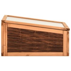 Vidaxl Rastlinjak 60x80x45 cm trdna borovina in vrba