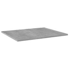 Vidaxl Dodatne police za omaro 4 kosi betonsko sive 60x50x1,5 cm