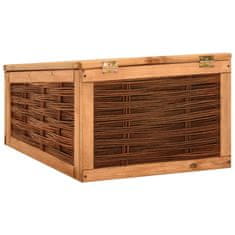 Vidaxl Rastlinjak 60x80x45 cm trdna borovina in vrba