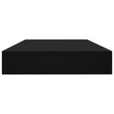 Vidaxl Dodatne police za omaro 4 kosi črne 100x10x1,5 cm iverna pl.