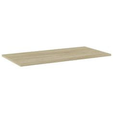 Vidaxl Dodatne police za omaro 4 kosi sonoma hrast 80x40x1,5 cm
