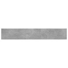 Vidaxl Dodatne police za omaro 4 kosi betonsko sive 60x10x1,5 cm