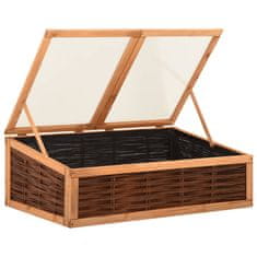Vidaxl Rastlinjak 120x80x45 cm trdna borovina in vrba