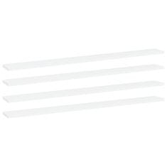 Vidaxl Dodatne police za omaro 4 kosi bele 100x10x1,5 cm iverna pl.