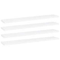 Vidaxl Dodatne police za omaro 4 kosi bele 60x10x1,5 cm iverna plošča