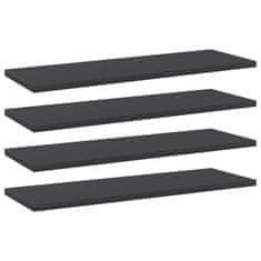 Vidaxl Dodatne police za omaro 4 kosi sive 60x20x1,5 cm iverna plošča