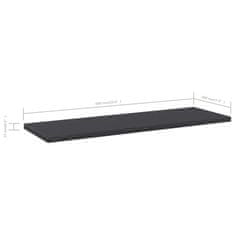 Vidaxl Dodatne police za omaro 4 kosi sive 60x20x1,5 cm iverna plošča