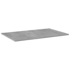 Greatstore Dodatne police za omaro 4 kosi betonsko sive 80x50x1,5 cm