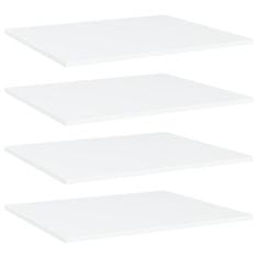 Vidaxl Dodatne police za omaro 4 kosi bele 60x50x1,5 cm iverna plošča