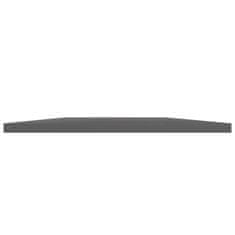 Vidaxl Dodatne police za omaro 4 kosi visok sijaj sive 100x40x1,5 cm