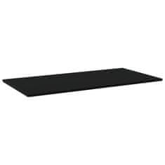 Vidaxl Dodatne police za omaro 8 kosov črne 80x30x1,5 cm iverna plošča