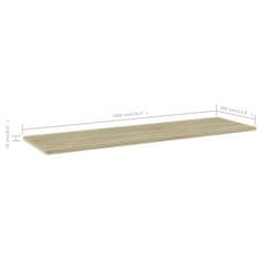 Vidaxl Dodatne police za omaro 8 kosov sonoma hrast 100x30x1,5 cm