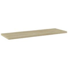 Vidaxl Dodatne police za omaro 4 kosi sonoma hrast 60x20x1,5 cm