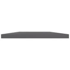 Vidaxl Dodatne police za omaro 4 kosi visok sijaj sive 40x30x1,5 cm