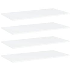 Vidaxl Dodatne police za omaro 4 kosi bele 80x40x1,5 cm iverna plošča