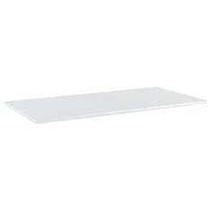 Vidaxl Dodatne police za omaro 4 kosi visok sijaj bele 100x50x1,5 cm