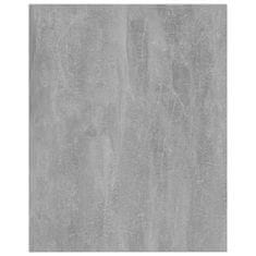 Vidaxl Dodatne police za omaro 8 kosov betonsko sive 40x50x1,5 cm