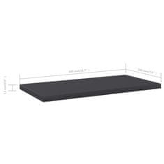 Vidaxl Dodatne police za omaro 4 kosi sive 40x20x1,5 cm iverna plošča