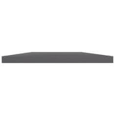 Vidaxl Dodatne police za omaro 4 kosi visok sijaj sive 60x40x1,5 cm