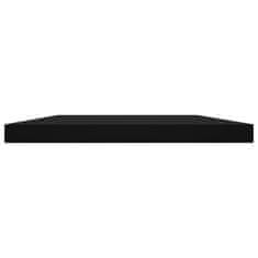 Vidaxl Dodatne police za omaro 4 kosi črne 100x20x1,5 cm iverna pl.