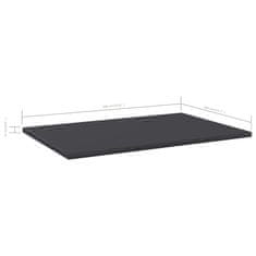 Vidaxl Dodatne police za omaro 4 kosi sive 60x40x1,5 cm iverna plošča